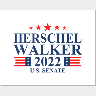 Herschel Walker 2022 Georgia Senate Posters and Art